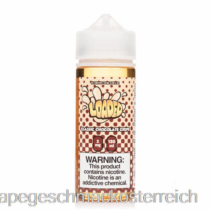 Klassischer Schokoladen-Crêpe – Geladenes E-Liquid – Rücksichtslose Dämpfe – 120 Ml, 0 Mg Vape-Geschmack